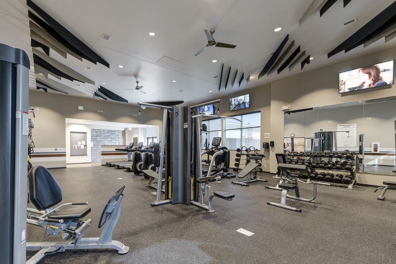 Barefoot Lakes community fitness room